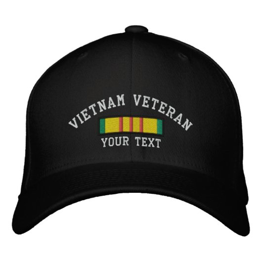 Vietnam Veteraan Geborduurde Pet (Voorkant)