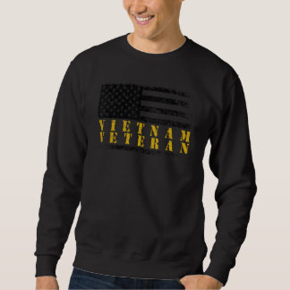 Vietnam Veteraan Gele Tekst Vervallen Amerikaanse  Trui