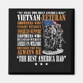 Vietnam veteraan het beste Amerika had trots Magneet (Voorkant)
