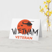 Vietnam Veteraan Kaart (Gele Bloem)