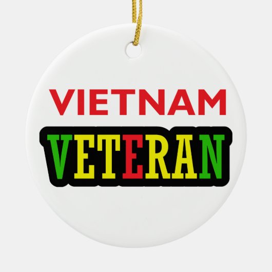 Vietnam Veteraan Keramisch Ornament (Voorkant)