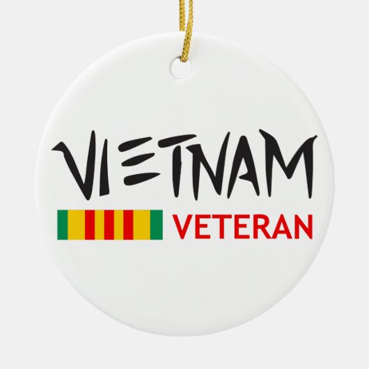 Vietnam Veteraan Keramisch Ornament (Voorkant)