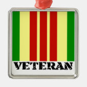Vietnam Veteraan Metalen Ornament (Voorkant)