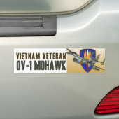 Vietnam Veteraan Mohawk Bumpersticker (Op auto)