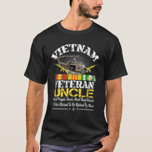 Vietnam veteraan oom opgevoed door mijn held milit t-shirt