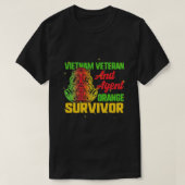 Vietnam Veteraan Oranje agent Survivor T-shirt (Design voorkant)