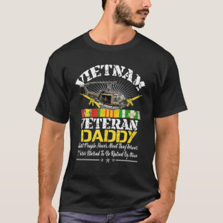 Vietnam Veteraan papa opgevoed door mijn held mili T-shirt