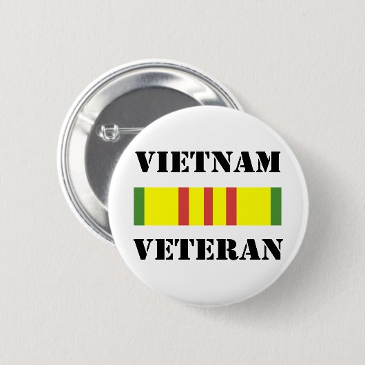 vietnam veteraan ronde button 5,7 cm (Voorkant /achterkant)