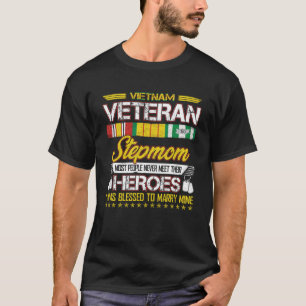 Vietnam Veteraan stiefmoeder de meeste mensen nooi T-shirt