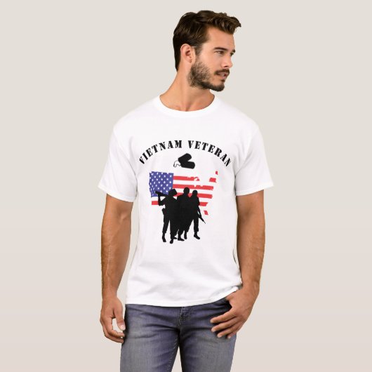 Vietnam Veteraan T-shirt (Voorkant volledig)