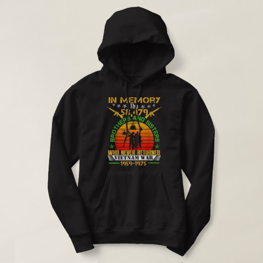 Vietnam-veteraan ter nagedachtenis aan de Vietnamo Hoodie (Design voorkant)