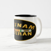 Vietnam Veteraan Tweekleurige Koffiemok (Voorkant rechts)