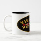 Vietnam Veteraan Tweekleurige Koffiemok (Links)