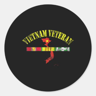 Vietnam Veteraan Verenigde Staten Vlag Memorial Pa Ronde Sticker