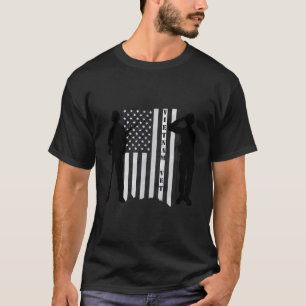 Vietnam Veteraan-Vietnam Vet Zwart Wit Vlag T-shirt