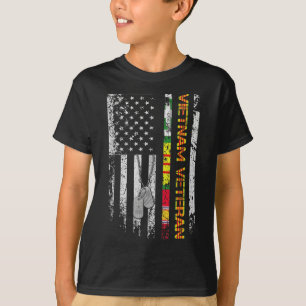 Vietnam Veteraan  Vlag Memorial Patriotic T-shirt