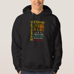 Vietnam Veteraan we hebben zonder steun gevochten. Hoodie