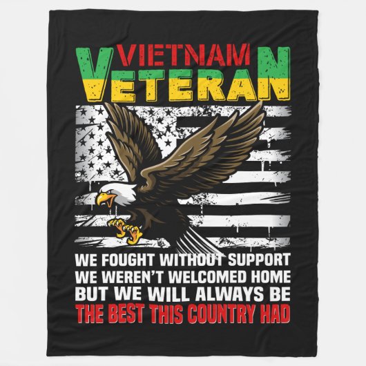 Vietnam-veteraan We zullen altijd het beste zijn v Fleece Deken (Voorkant)