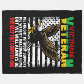 Vietnam-veteraan We zullen altijd het beste zijn v Fleece Deken (Voorkant (Horizontaal))
