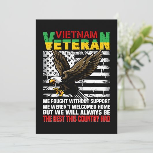 Vietnam-veteraan We zullen altijd het beste zijn v Save The Date (Staand voorkant)