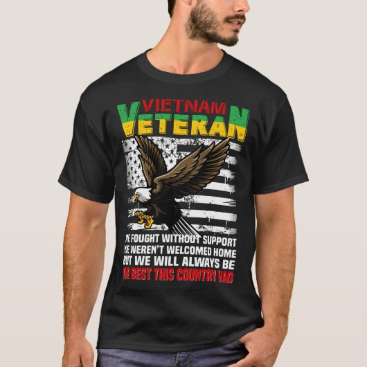 Vietnam-veteraan We zullen altijd het beste zijn v T-shirt (Voorkant)