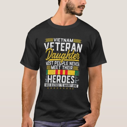 Vietnam Veteran Dochter Meeste Mensen ontmoeten no T-shirt (Voorkant)