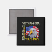 Vietnam Veteran Era 1961 1975 Memorial Flag Magneet (Voorkant / Achterkant)