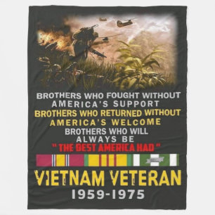VIETNAM VETERAN FLEECE DEKEN