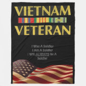 VIETNAM VETERAN FLEECE DEKEN (Voorkant)