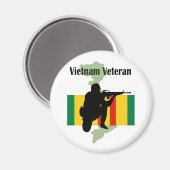 Vietnam Veteran Magnet (Voorkant / Achterkant)