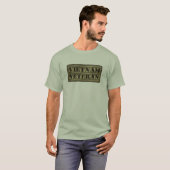 Vietnam Veteran Militaire Vet T-shirt (Voorkant volledig)
