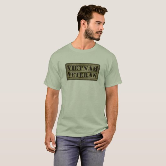 Vietnam Veteran Militaire Vet T-shirt (Voorkant volledig)