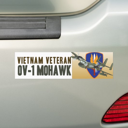 Vietnam Veteran Mohawk Bumpersticker (Op auto)