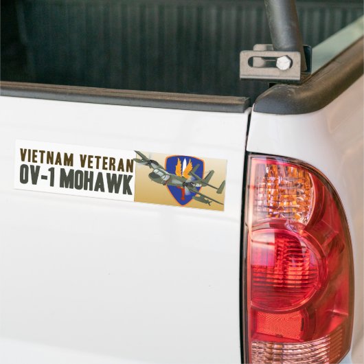 Vietnam Veteran Mohawk Bumpersticker (Op Truck)
