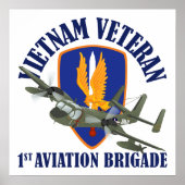 Vietnam Veteran Mohawk Poster (Voorkant)