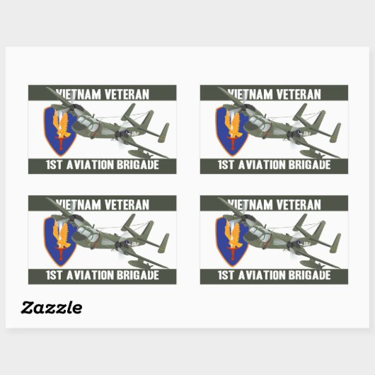 Vietnam Veteran Mohawk Rechthoekige Sticker (Vel)