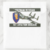 Vietnam Veteran Mohawk Rechthoekige Sticker (Tas)