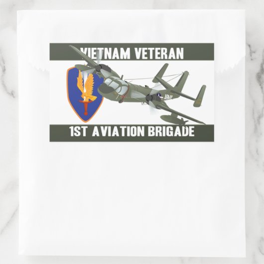 Vietnam Veteran Mohawk Rechthoekige Sticker (Tas)