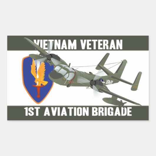 Vietnam Veteran Mohawk Rechthoekige Sticker (Voorkant)