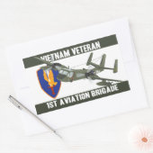 Vietnam Veteran Mohawk Rechthoekige Sticker (Envelop)