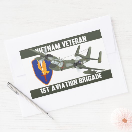 Vietnam Veteran Mohawk Rechthoekige Sticker (Envelop)