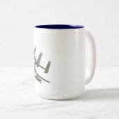 Vietnam Veteran Mohawk Tweekleurige Koffiemok (Voorkant rechts)