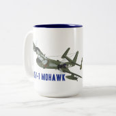 Vietnam Veteran Mohawk Tweekleurige Koffiemok (Voorkant links)