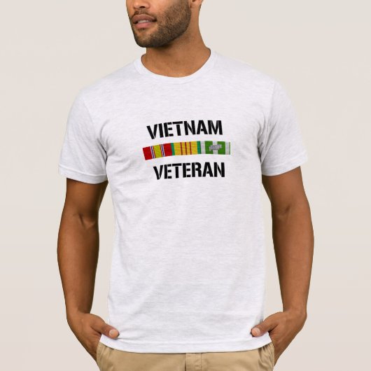 Vietnam Veteran Ribbon Bar T-shirt (Voorkant)