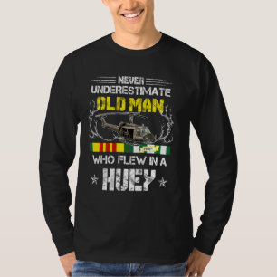 Vietnam Veteran Vet Eh. 1 Huey Helicopter T-shirt