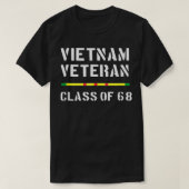 Vietnam Veteran Vet Ribbon Klasse 1968 68 T-shirt (Design voorkant)
