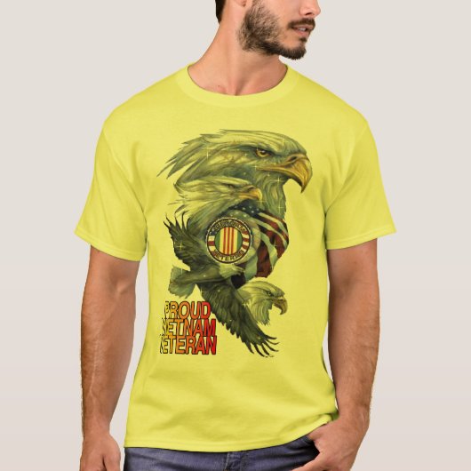 VIETNAM VETERAN VOOR PROUD T-SHIRT (Voorkant)
