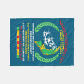 Vietnam Veteran We Were The America Had Map Helico Fleece Deken (Voorkant (Horizontaal))
