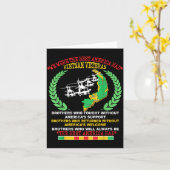 Vietnam Veteran We Were The America Had Map Helico Kaart (Gele Bloem)