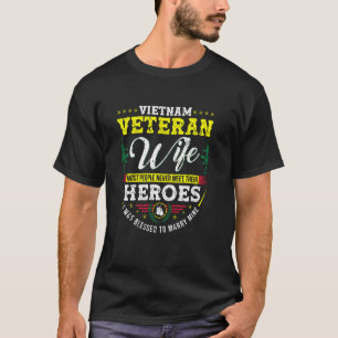 Vietnam Veteran Wife Husband War Soldier Pride Sup T-shirt